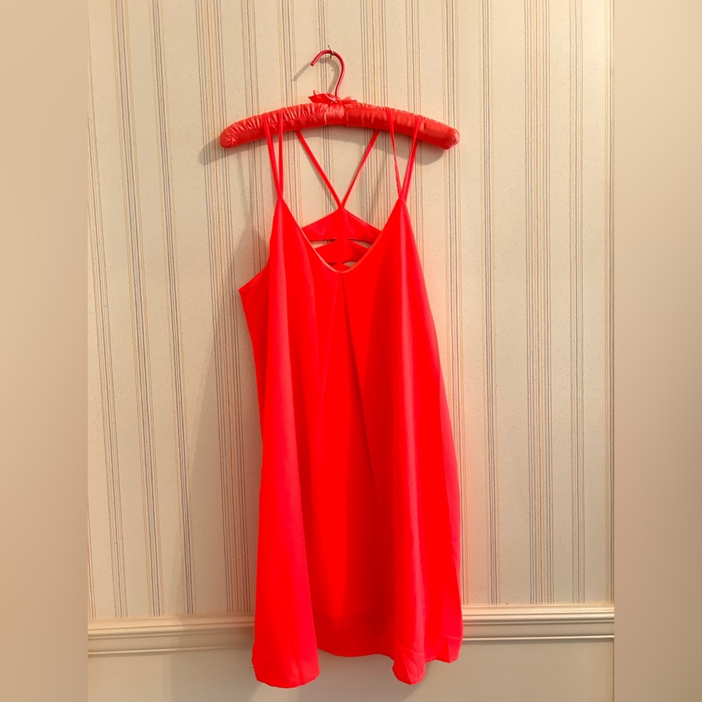 Neon pink summer dress